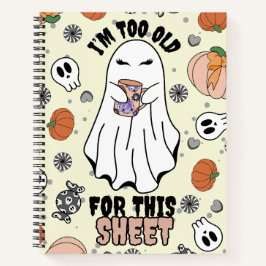 Grappige Halloween Ghost met Koffie Mok - Sinaasap Notitieboek