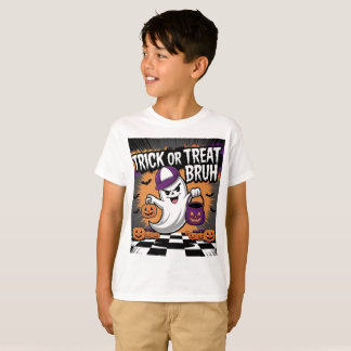 Grappige Halloween Ghost & Pumpkins T-shirt