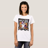 Grappige Halloween Ghost & Pumpkins T-shirt (Voorkant volledig)