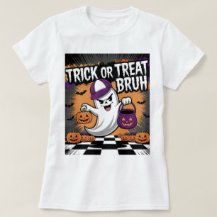Grappige Halloween Ghost & Pumpkins T-shirt