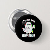 Grappige Halloween Ghost Skeleton Bone Humerus Ronde Button 5,7 Cm (Voorkant /achterkant)