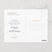 Grappige Halloween Ghosting Trick or treat dit jaa Briefkaart (Achterkant)