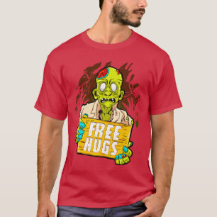 Grappige Halloween griezelige zombie horror komedi T-shirt