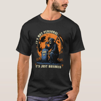 Grappige Halloween Grim Reaper Het Is Niet Persoon T-shirt
