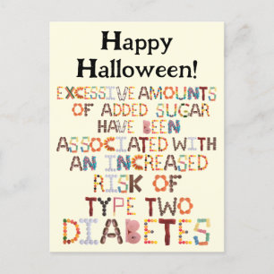 Grappige Halloween Groet - Diabetes Briefkaart