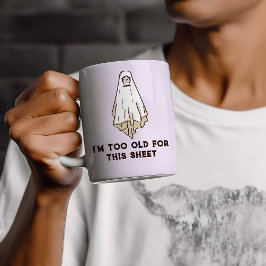 Grappige Halloween Grumpy Ghost Koffiemok