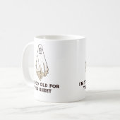 Grappige Halloween Grumpy Ghost Koffiemok (Voorkant links)