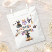 Grappige Halloween-gunsttas met Schattigee heks Bedankzakje (Geknipt)