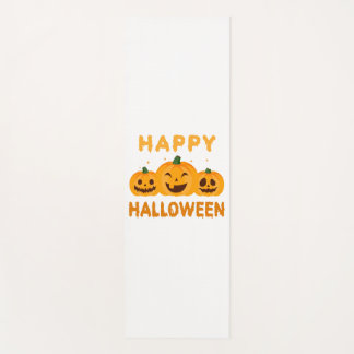 Grappige Halloween Happy Halloween pompoenen Yogamat