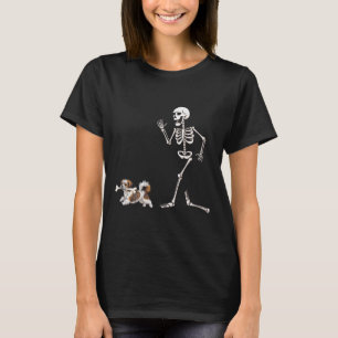 Grappige Halloween Havanezer en Skeleton T-shirt