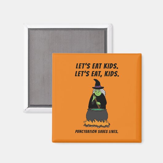 Grappige Halloween Heks Cool Engelse Leraar Gramma Magneet (Voorkant / Achterkant)