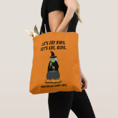 Grappige Halloween Heks Cool Engelse Leraar Gramma Tote Bag (Dichtbij)