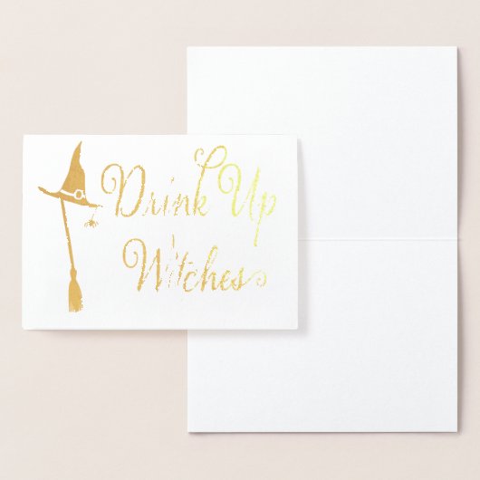 Grappige Halloween Heks Echte Folie Folie Kaarten (Display)