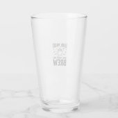Grappige Halloween Heks Quote Kijk Wat Je Me Heeft Glas (Achterkant)