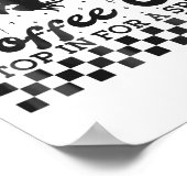 Grappige Halloween heksen brouwen koffie Co stoppe Poster (Hoek)