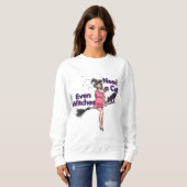 Grappige Halloween Heksen hoodie Trui (Voorkant volledig)