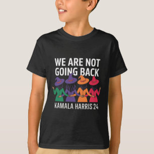 Grappige Halloween-heksen, we gaan niet hard terug T-shirt