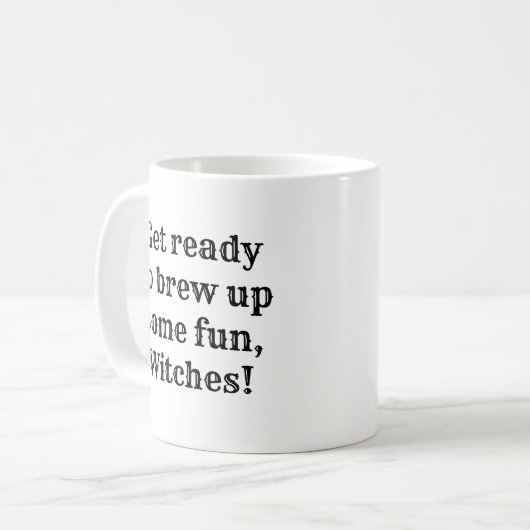 Grappige Halloween Heksendrank Koffiemok (Voorkant links)