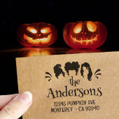 Grappige Halloween Hocus Pocus Sisters Retouradres Zelfinktende Stempel