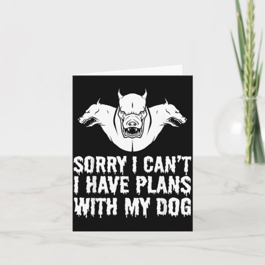 Grappige Halloween Hond Kaart (Voorkant)