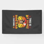 Grappige Halloween Hond Papa Kostuum Heks Beagle Spandoek (Horizontaal)