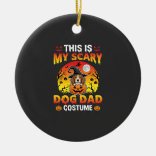 Grappige Halloween Hond Vader Kostuum Heks Beagle Keramisch Ornament