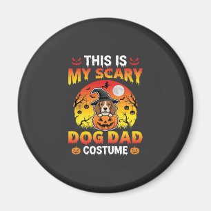 Grappige Halloween Hond Vader Kostuum Heks Beagle Magneet