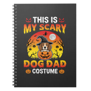 Grappige Halloween Hond Vader Kostuum Heks Beagle Notitieboek