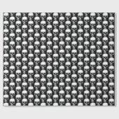 Grappige  Halloween horror schedels feestelijk Cadeaupapier (Vlak)