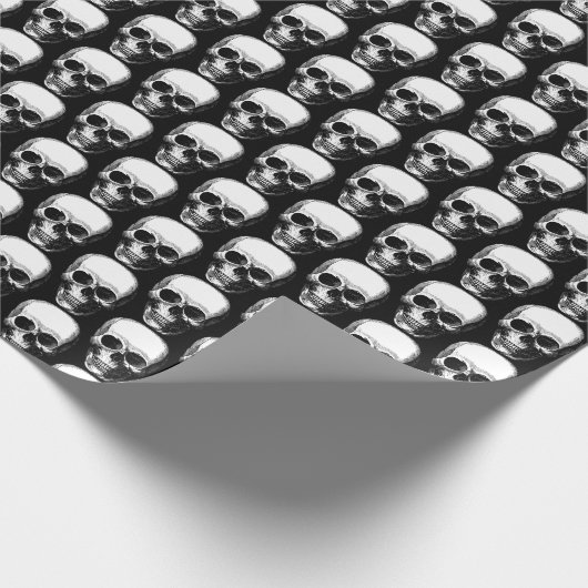 Grappige  Halloween horror schedels feestelijk Cadeaupapier (Hoek)