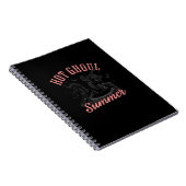 Grappige Halloween Hot Ghoul Zomer Notitieboek (Rechterzijde)