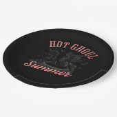 Grappige Halloween Hot Ghoul Zomer Papieren Bordje (Gekanteld)