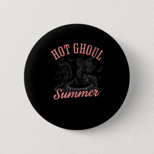 Grappige Halloween Hot Ghoul Zomer Ronde Button 5,7 Cm
