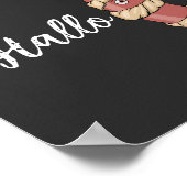 Grappige Halloween Hotdog Mummy Hallowiener Pun Poster (Hoek)