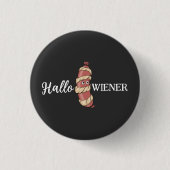 Grappige Halloween Hotdog Mummy Hallowiener Pun Ronde Button 3,2 Cm (Voorkant)