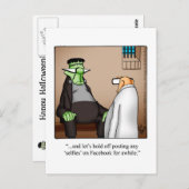 Grappige Halloween Humor Briefkaarten "Spectickles (Voorkant / Achterkant)