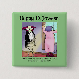 Grappige Halloween Humor Button