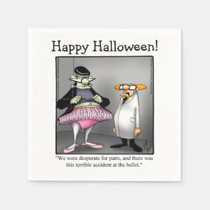 Grappige Halloween Humor Cocktail servetten