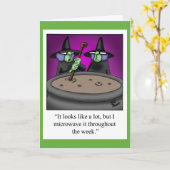 Grappige Halloween Humor Kaart Spectickles (Gele Bloem)