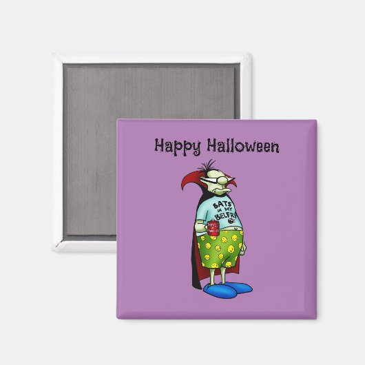 Grappige Halloween Humor Koelkastmagneet Magneet (Voorkant / Achterkant)