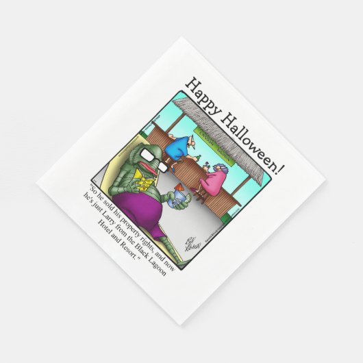 Grappige Halloween Humor Luncheon servetten (Hoek)