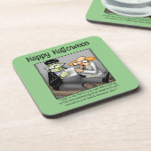 Grappige Halloween Humor Onderzetters (Linkerzijde)