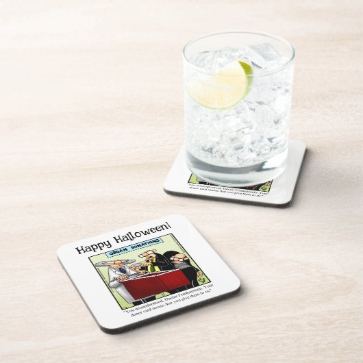 Grappige Halloween Humor Onderzetters (Rechterzijde)
