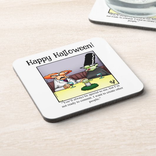 Grappige Halloween Humor Onderzetters (Linkerzijde)