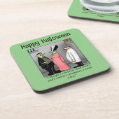 Grappige Halloween Humor Onderzetters (Linkerzijde)