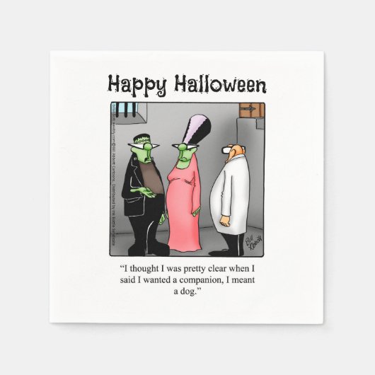Grappige Halloween Humor Party servetten (Voorkant)
