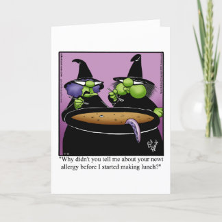 Grappige Halloween Humor Wenskaart Feestdagen Kaart