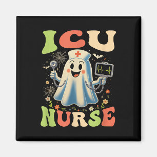 Grappige Halloween Icu verpleegster intensive care Magneet