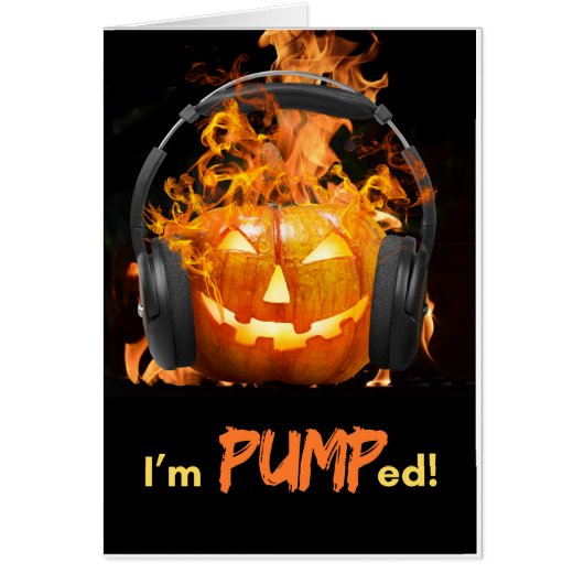 Grappige Halloween Ik ben Pumped Jack O'Lantern (Voorkant)