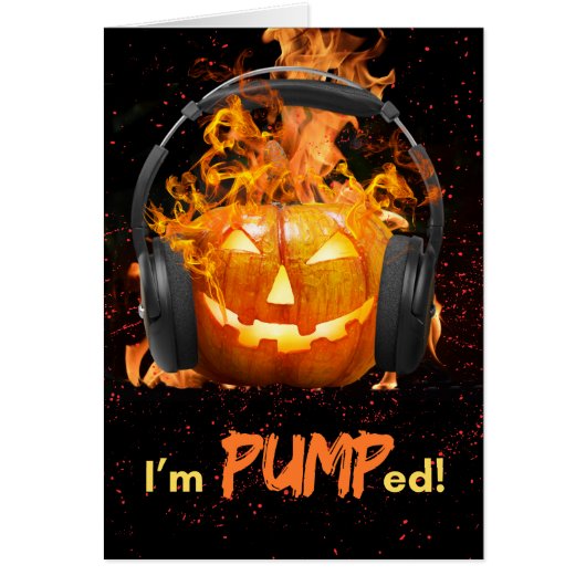 Grappige Halloween Ik ben Pumped Jack O'Lantern (Voorkant)